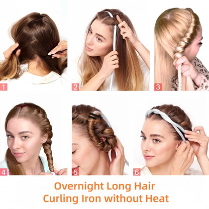 Heatless Curling Set for Overnight Frizz-Free Curls - Ideal for All Hair Types