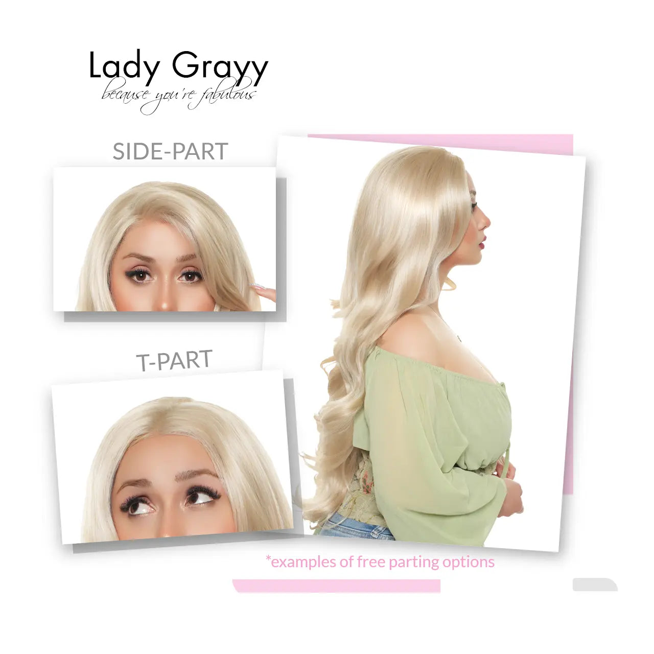 GLAM BUTTERCREAM 27-Inch Dimensional Neutral Mushroom Blonde Balayage Synthetic Wig with Face Framing Layers and Heat Resistance | Free-Part Lace Cap Included | #FSG62